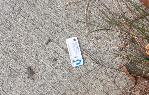 Razor Blade and Library Card