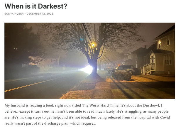 Revisiting "When is it Darkest?"