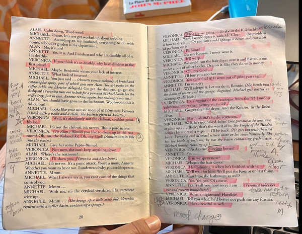 Are you there, God of Carnage? It's Me, Sonya